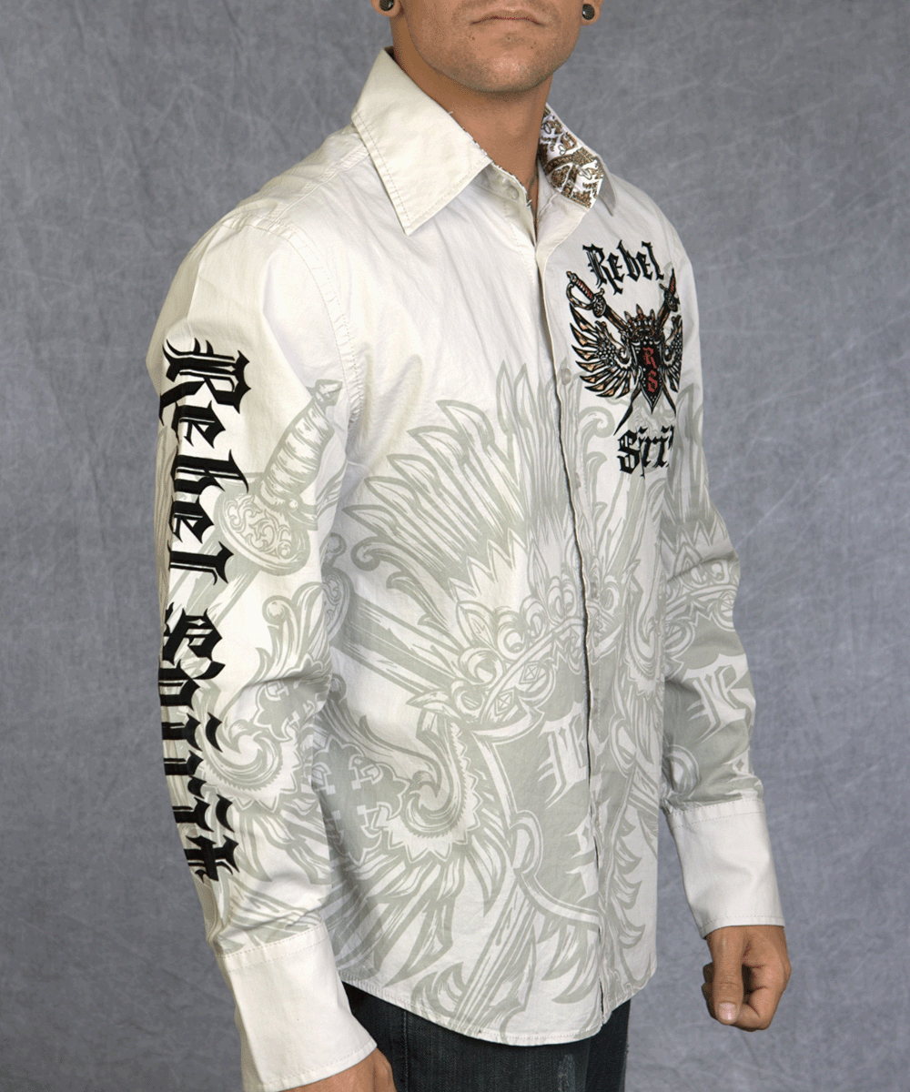Рубашка мужская Rebel Spirit LSW111031-CEMT