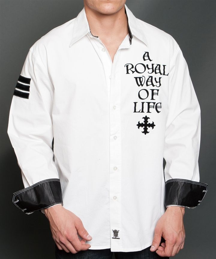 Рубашка мужская Rebel Spirit LSW131487-WHT