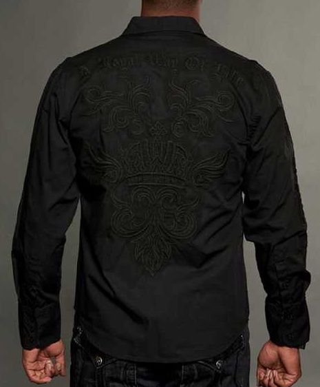 Рубашка мужская Rebel Spirit LSW121280-BLACK