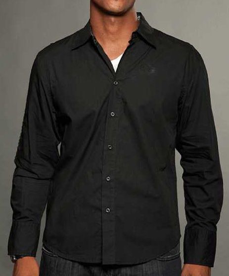 Рубашка мужская Rebel Spirit LSW121280-BLACK