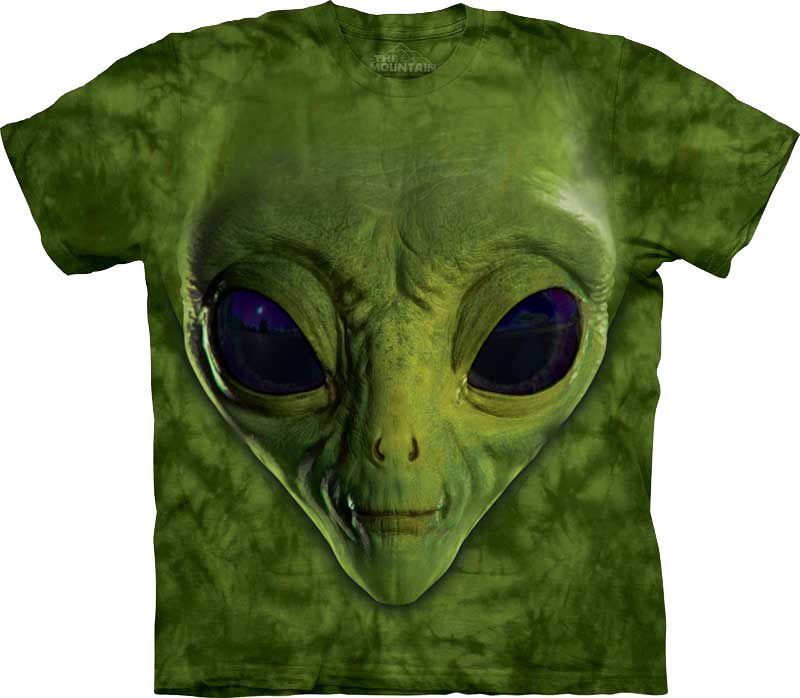 Футболка The Mountain - Green Alien Face (3499L)