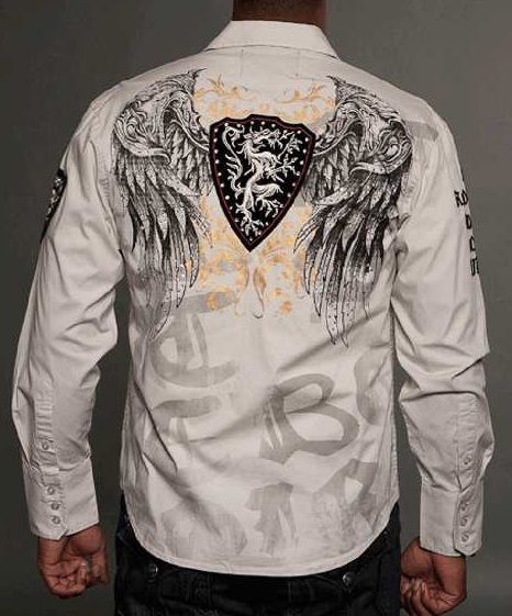 Рубашка мужская Rebel Spirit LSW121372-CEMENT