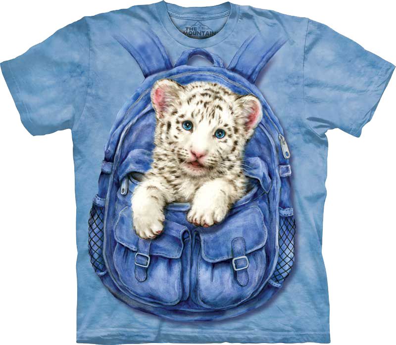 Футболка The Mountain - Backpack White Tiger (15-3433M)