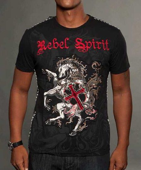 Футболка мужская Rebel Spirit SSK121338-BLACK