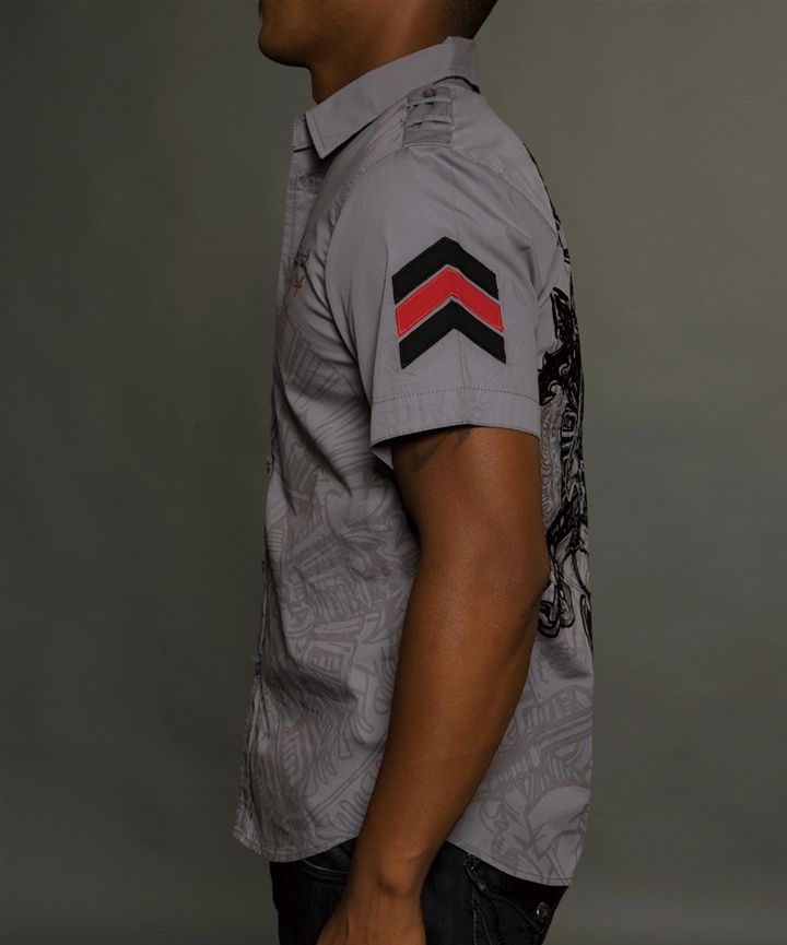Рубашка мужская Rebel Spirit SSW121285-CHARCOAL