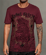 Футболка мужская Rebel Spirit SSK121425-BURGUNDY