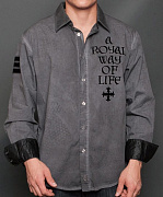 Рубашка мужская Rebel Spirit LSW131486-GREY